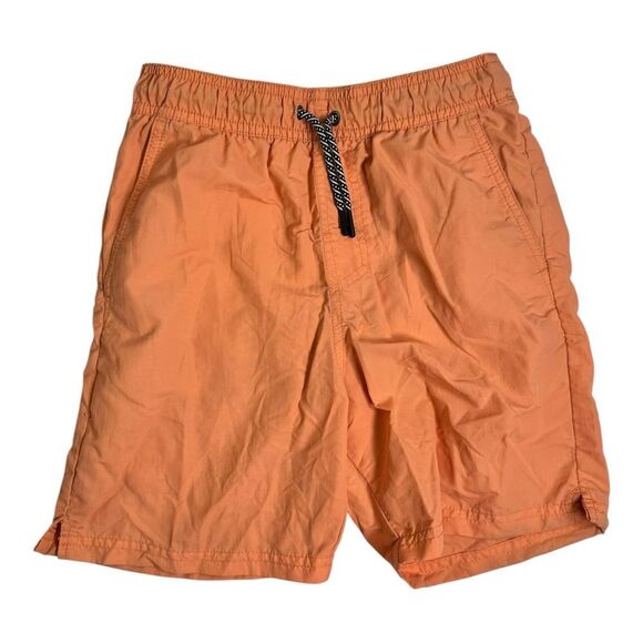 EUC Art Class Boys Orange Swim Shorts Elastic Waist - Size Medium 8/10 - Picture 1 of 7